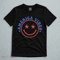 America Vibes Smiley 4th Of July T-Shirt thumb 5
