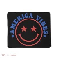 America Vibes Smiley 4th Of July Mousepad thumb 0