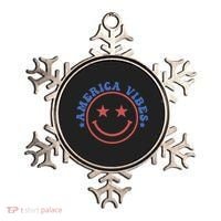 America Vibes Smiley 4th Of July Ornament thumb 0