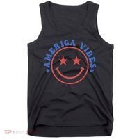 America Vibes Smiley 4th Of July Tank Top thumb 0