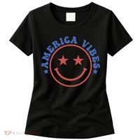 America Vibes Smiley 4th Of July Women's T-Shirt thumb 0
