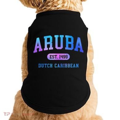 Aruba Vacation Souvenir Colorful Doggie Tank