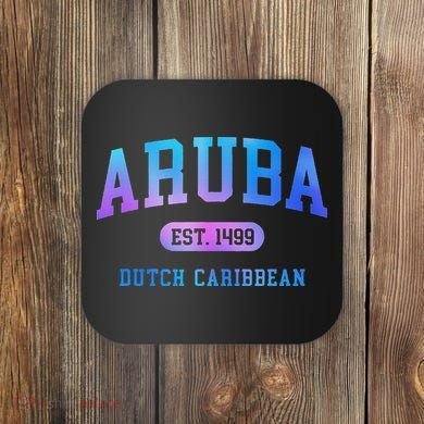 Aruba Vacation Souvenir Colorful Coaster
