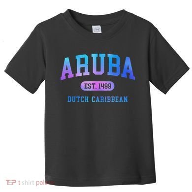 Aruba Vacation Souvenir Colorful Toddler T-Shirt