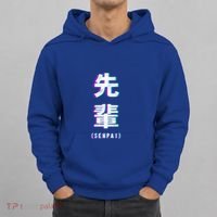 Aesthetic Vaporwave Senpai Funny Gift Fuzzy Print Hoodie thumb 0
