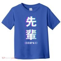 Aesthetic Vaporwave Senpai Funny Gift Fuzzy Print Toddler T-Shirt thumb 0