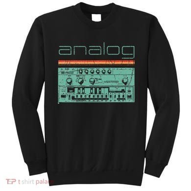 Analog Vintage Synthesizer Acid Nerd Synth 80s Sweatshirt