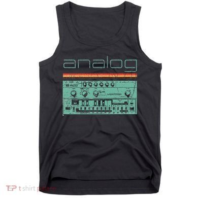 Analog Vintage Synthesizer Acid Nerd Synth 80s Tank Top