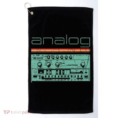 Analog Vintage Synthesizer Acid Nerd Synth 80s Golf Towel