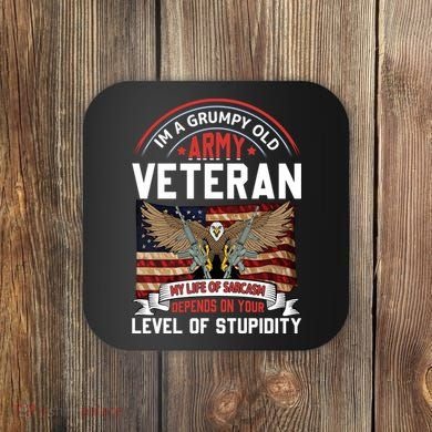 Army Veteran T Coaster