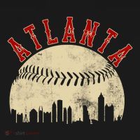 Atlanta Vintage Torn Old Classic Baseball Team T-Shirt thumb 7