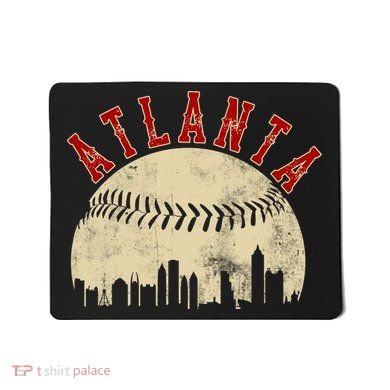 Atlanta Vintage Torn Old Classic Baseball Team Mousepad