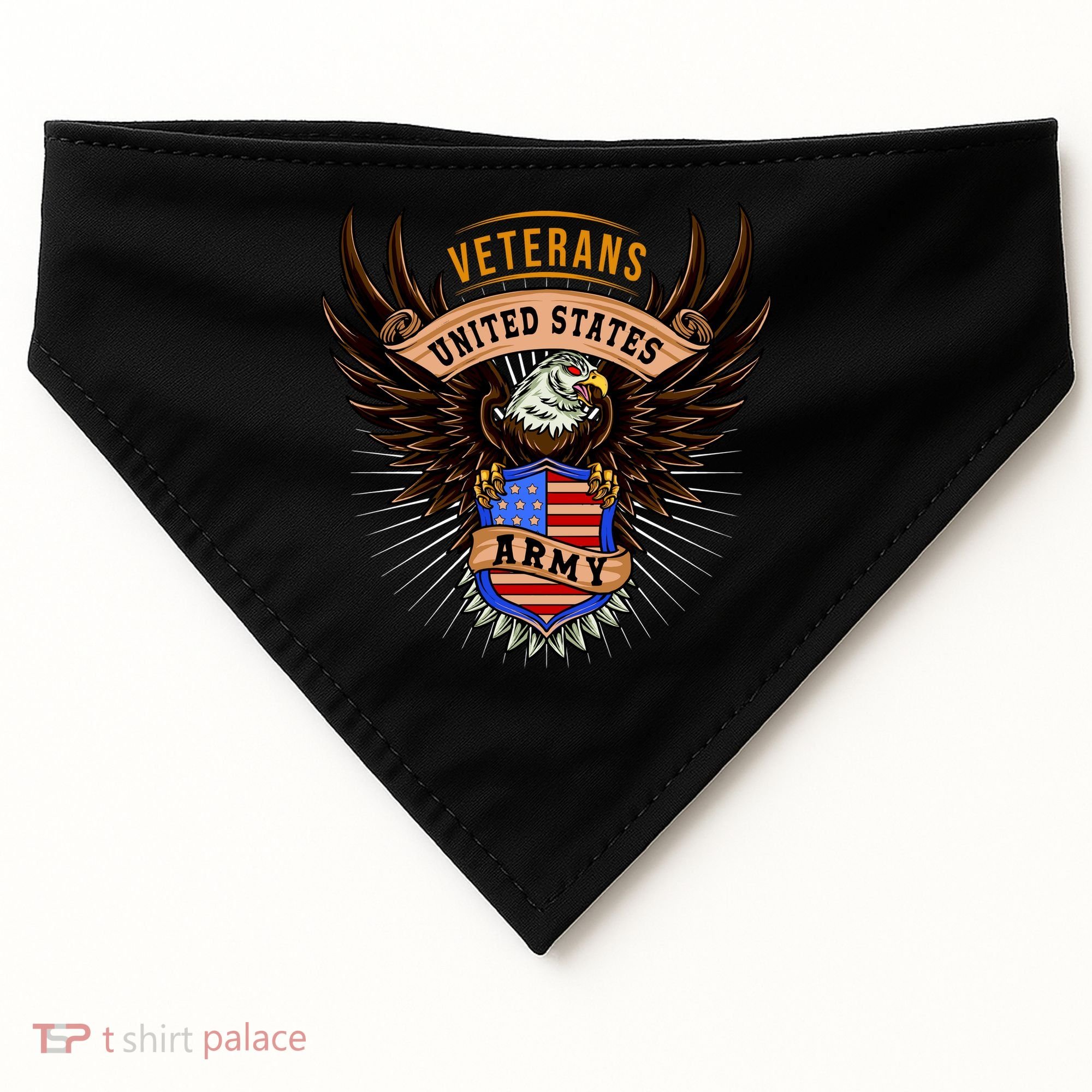 Army Veterans United States USA-Made Doggie Bandana