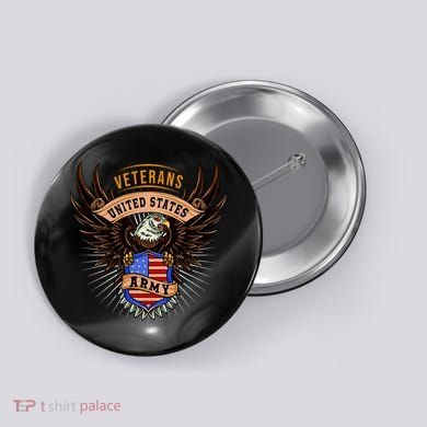 Army Veterans United States Button