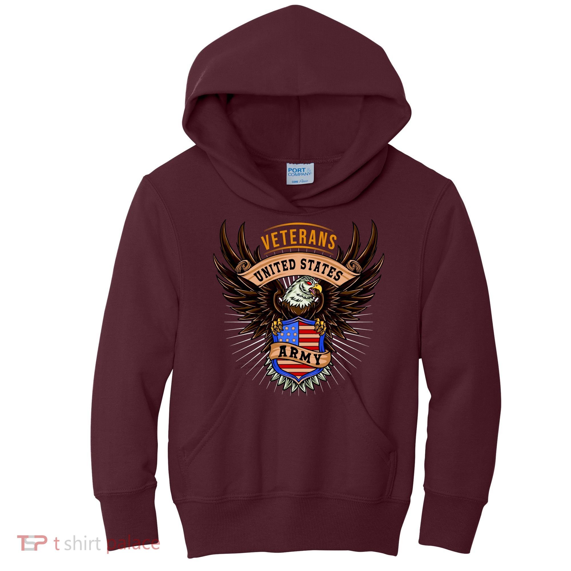 Army Veterans United States Kids Hoodie