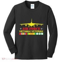 Air Vietnam Veteran Usaf Veteran B52 Vietnam War Kids Long Sleeve Shirt thumb 0