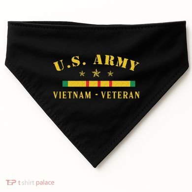 Army Vietnam Veteran USA-Made Doggie Bandana