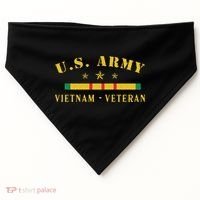 Army Vietnam Veteran USA-Made Doggie Bandana thumb 0