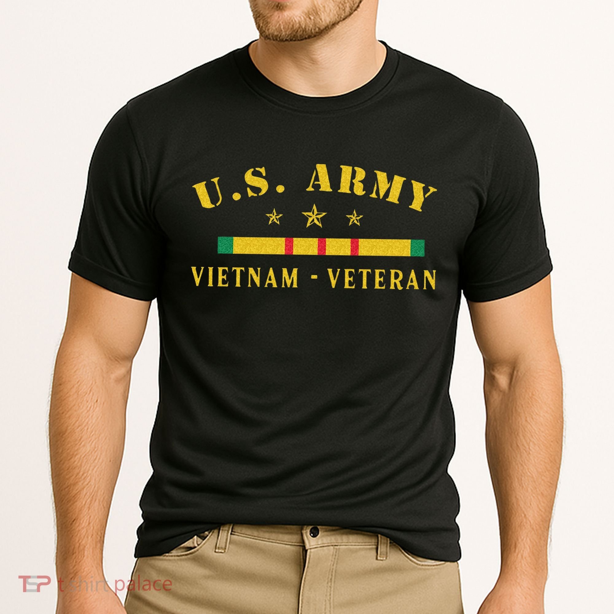Army Vietnam Veteran Cooling Performance Crew T-Shirt