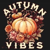 Autumn Vibes Women Pumpkin Fall Graphic Thanksgiving Hoodie thumb 2