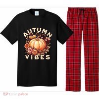 Autumn Vibes Women Pumpkin Fall Graphic Thanksgiving Pajama Set thumb 0