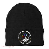 Autism We Are All Under The Same Stars Space Astronaut Beanie thumb 0