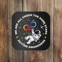 Autism We Are All Under The Same Stars Space Astronaut Coaster thumb 0