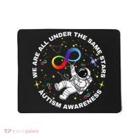 Autism We Are All Under The Same Stars Space Astronaut Mousepad thumb 0
