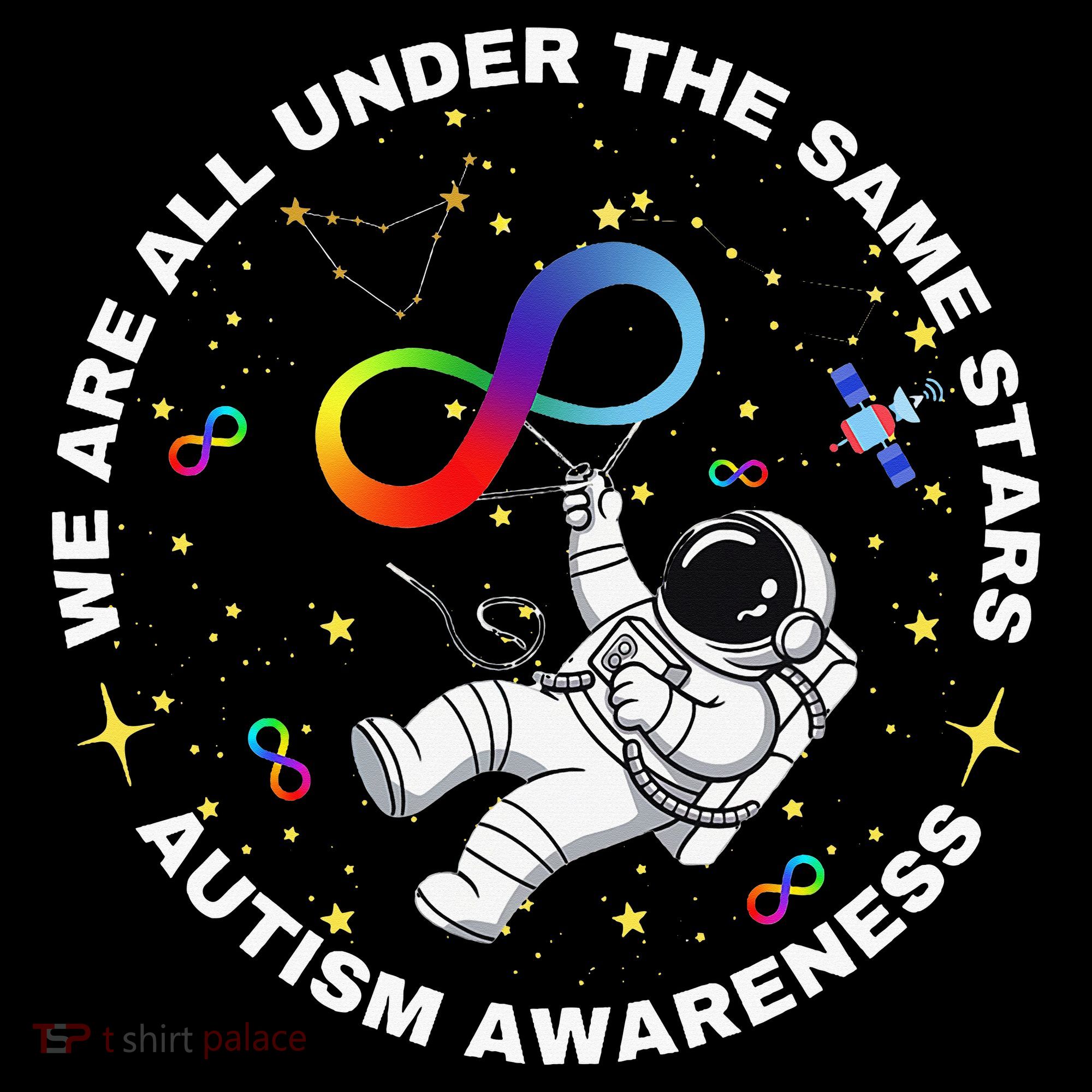 Autism We Are All Under The Same Stars Space Astronaut Ornament