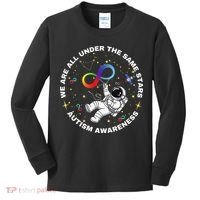 Autism We Are All Under The Same Stars Space Astronaut Kids Long Sleeve Shirt thumb 0