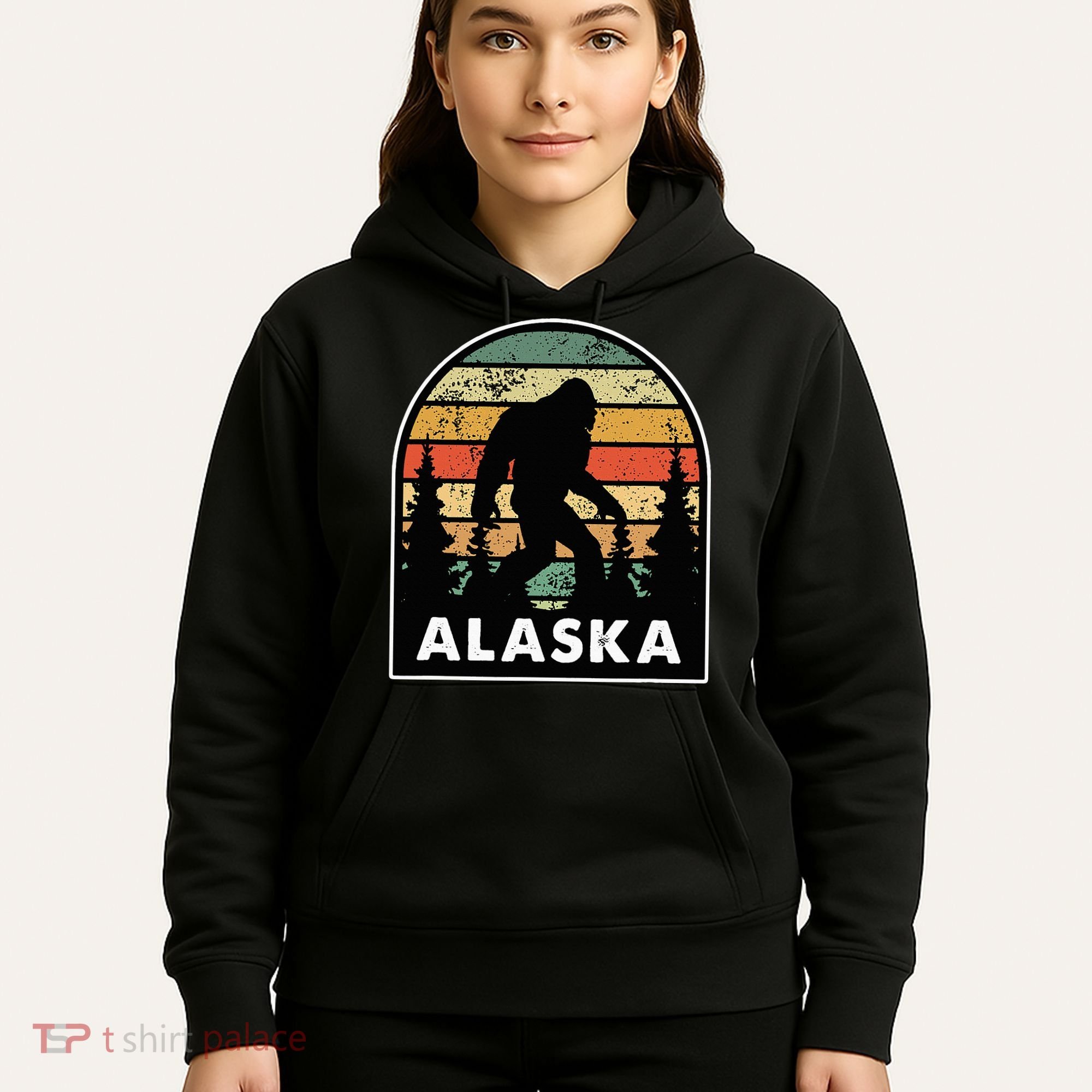 Alaska With A Bigfoot Or A Sasquatch Hoodie