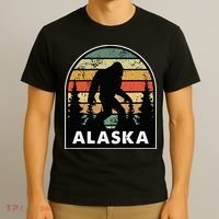 Alaska With A Bigfoot Or A Sasquatch T-Shirt thumb 3