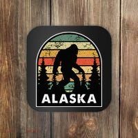 Alaska With A Bigfoot Or A Sasquatch Coaster thumb 0