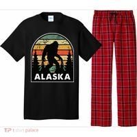Alaska With A Bigfoot Or A Sasquatch Pajama Set thumb 0