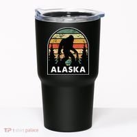 Alaska With A Bigfoot Or A Sasquatch Tumbler thumb 0