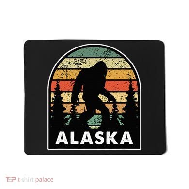 Alaska With A Bigfoot Or A Sasquatch Mousepad