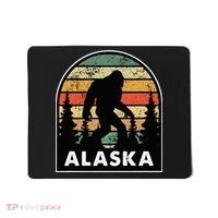 Alaska With A Bigfoot Or A Sasquatch Mousepad thumb 0