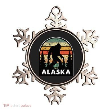Alaska With A Bigfoot Or A Sasquatch Ornament