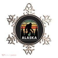 Alaska With A Bigfoot Or A Sasquatch Ornament thumb 0