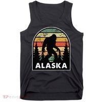Alaska With A Bigfoot Or A Sasquatch Tank Top thumb 0
