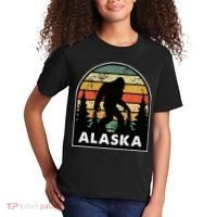 Alaska With A Bigfoot Or A Sasquatch Kids T-Shirt thumb 2