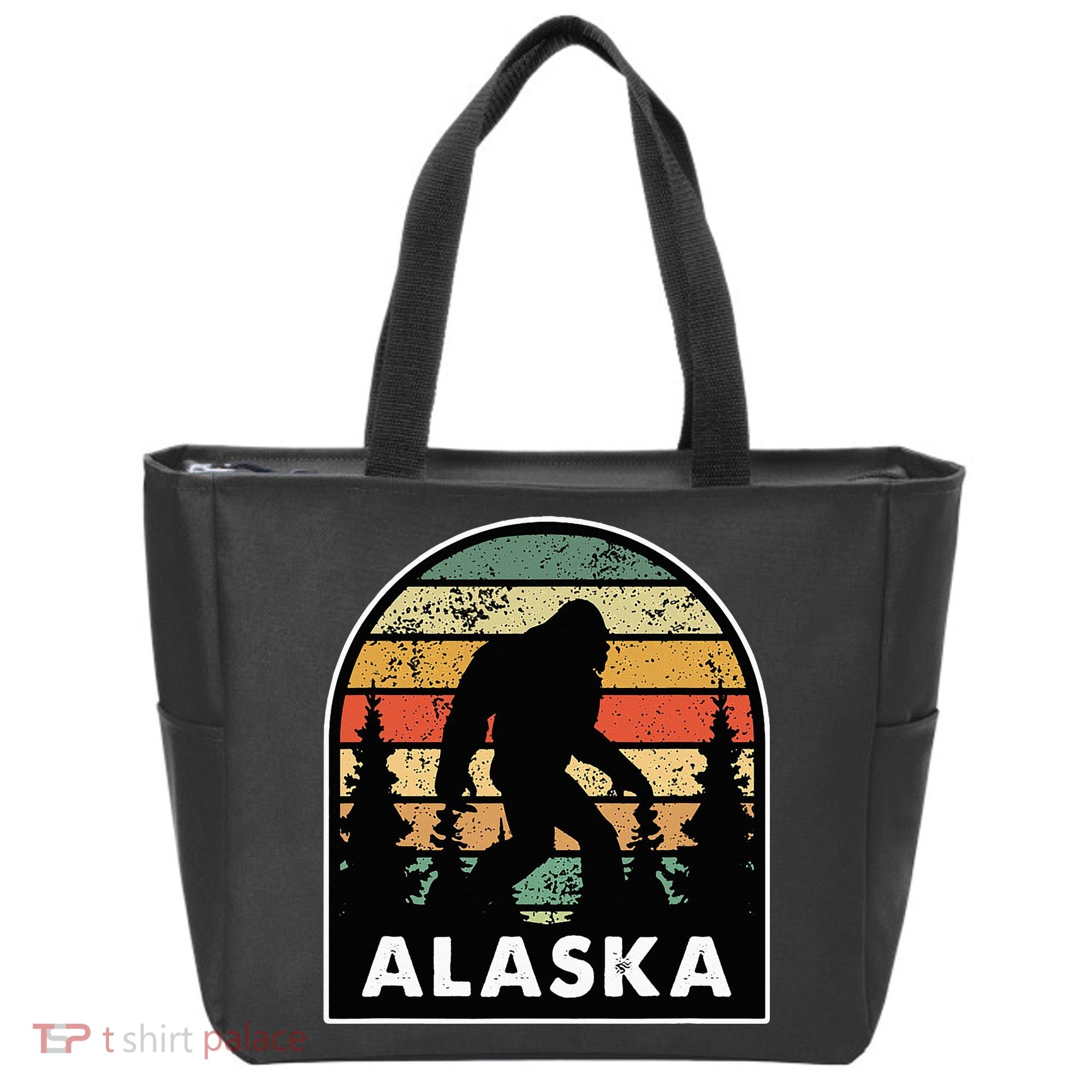Alaska With A Bigfoot Or A Sasquatch Tote Bag