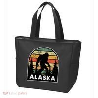 Alaska With A Bigfoot Or A Sasquatch Tote Bag thumb 3