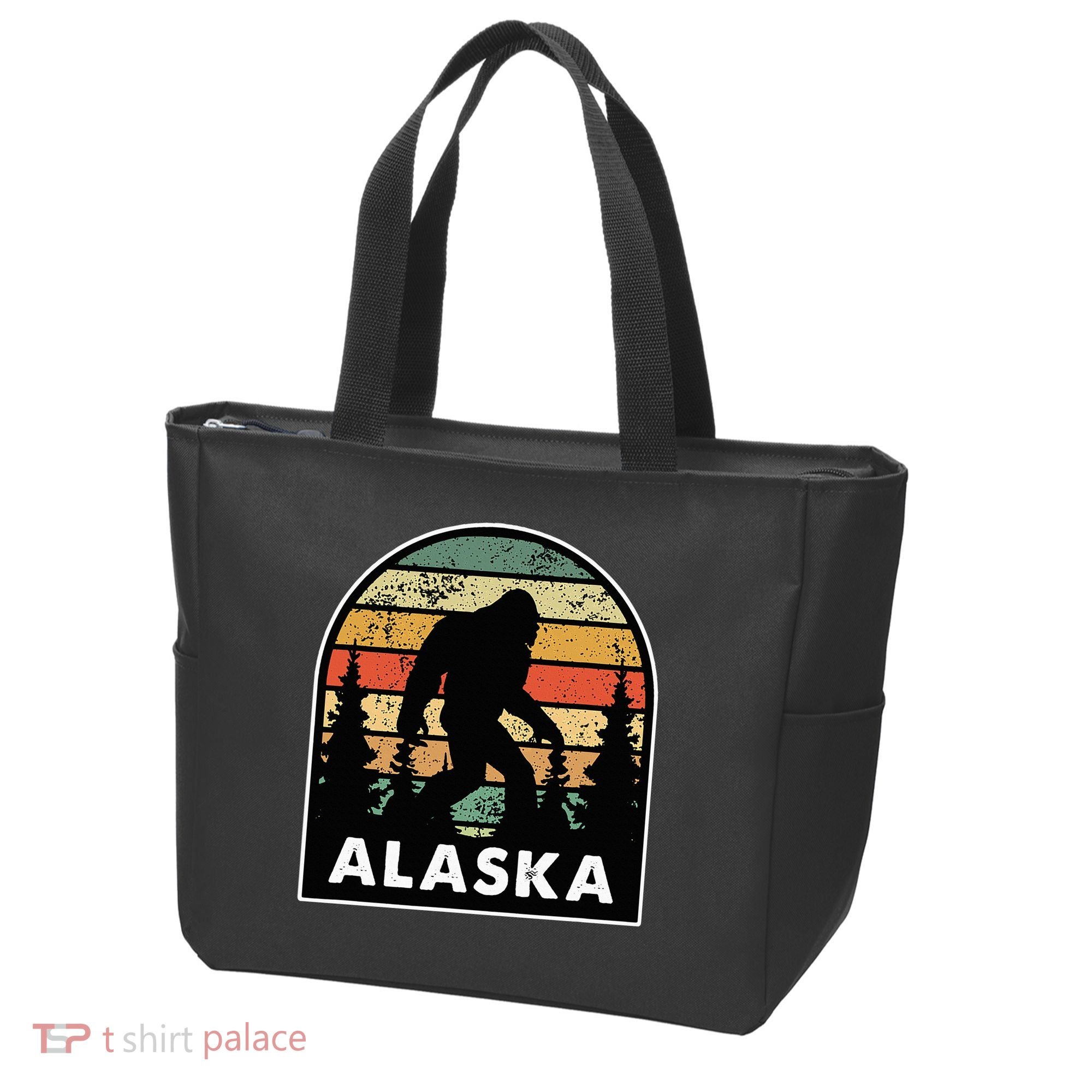 Alaska With A Bigfoot Or A Sasquatch Tote Bag