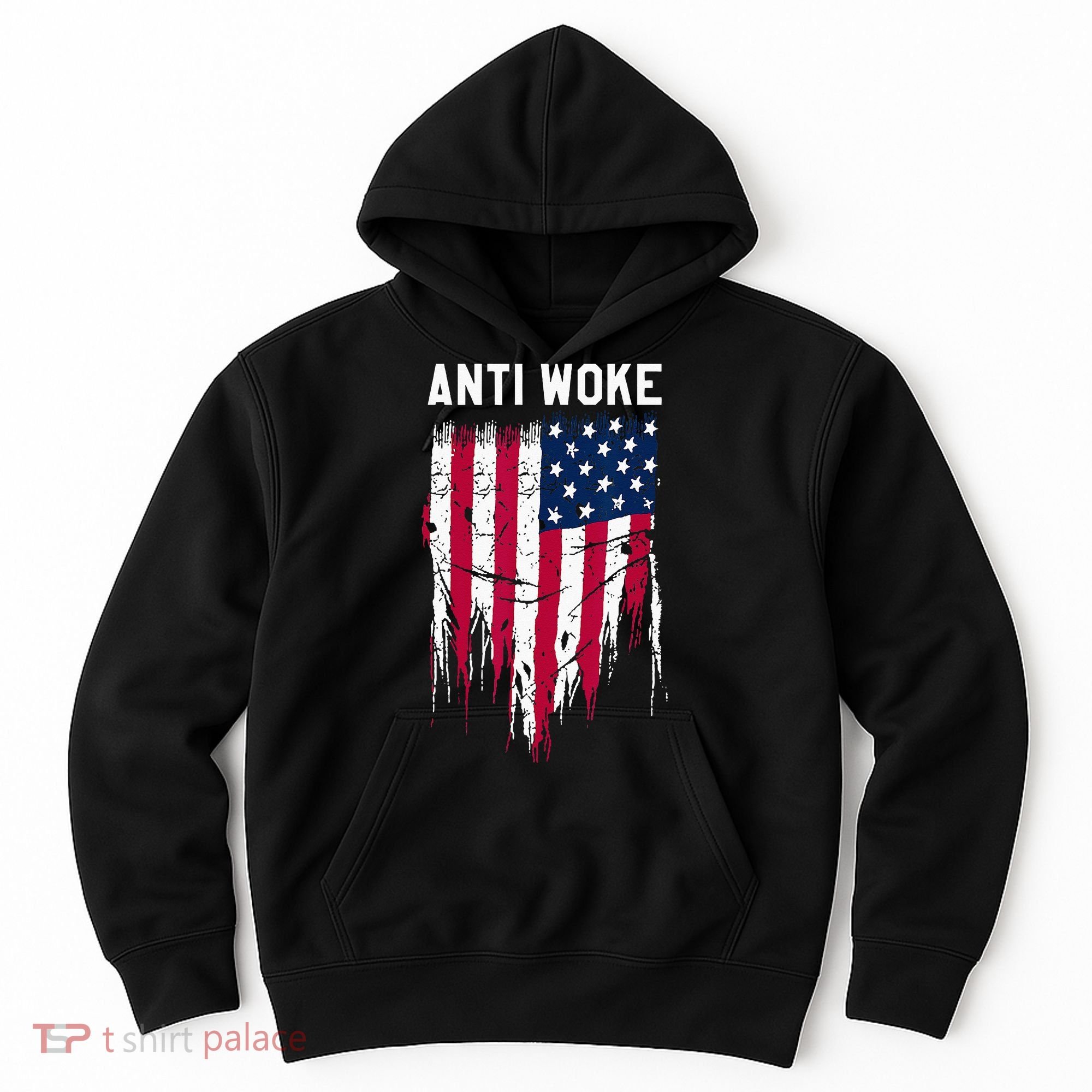 Anti Woke American Flag Patriotic Cancel Cancel Culture Hoodie