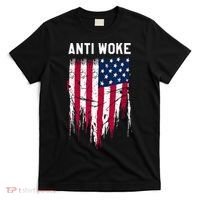 Anti Woke American Flag Patriotic Cancel Cancel Culture T-Shirt thumb 0