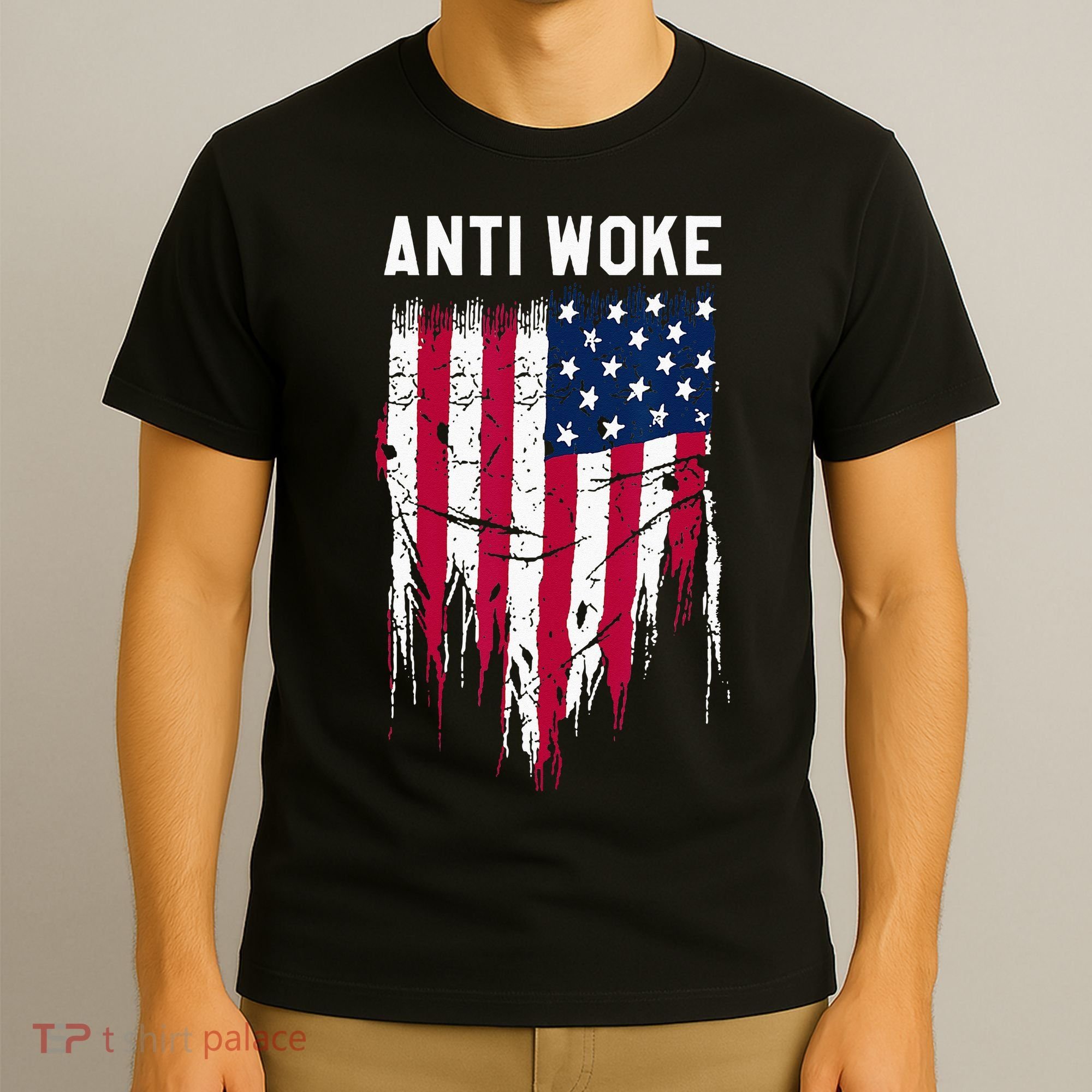 Anti Woke American Flag Patriotic Cancel Cancel Culture T-Shirt