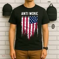 Anti Woke American Flag Patriotic Cancel Cancel Culture T-Shirt thumb 6