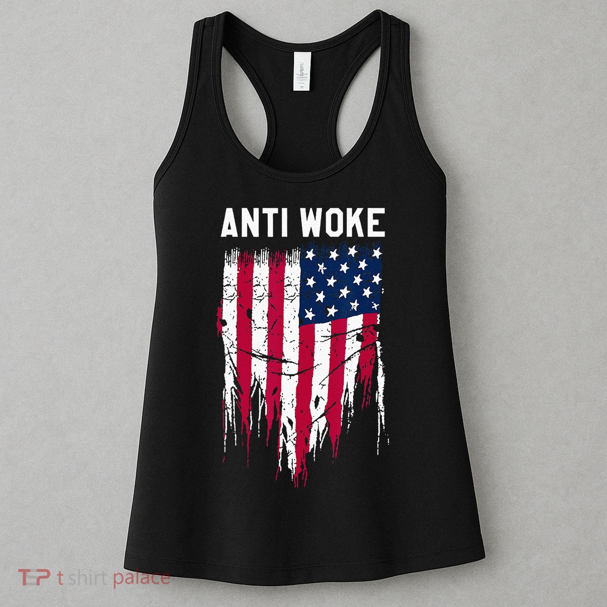 Anti Woke American Flag Patriotic Cancel Cancel Culture Women's Tank Top