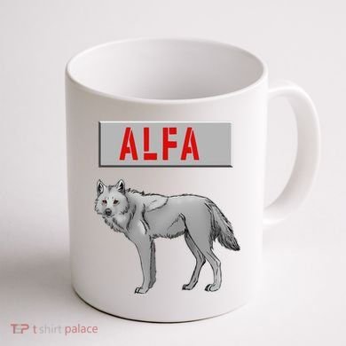 ALFA Wolf Coffee Mug back